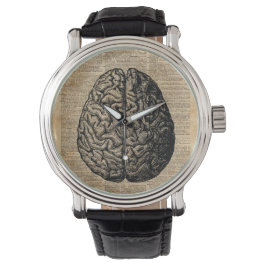 Human Brain  Illustratie Dictionary Art Horloge