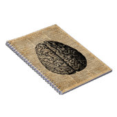 Human Brain Illustratie Dictionary Art Notitieboek (Rechterzijde)
