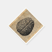 Human Brain  Illustratie Dictionary Art Servet (Hoek)