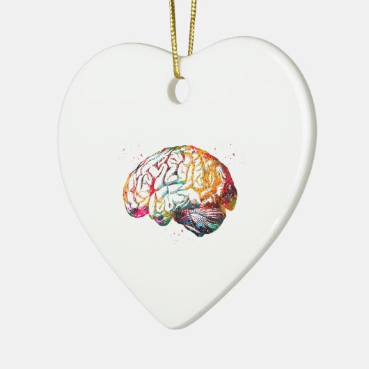 Human Brain Keramisch Ornament (Links)
