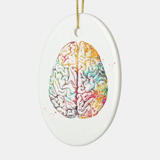 Human Brain Keramisch Ornament (Links)