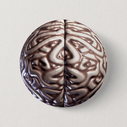 Human Brain Pin Buttonnen Ronde Button 5,7 Cm (Voorkant)