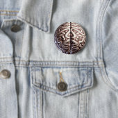 Human Brain Pin Buttonnen Ronde Button 5,7 Cm (In situ)