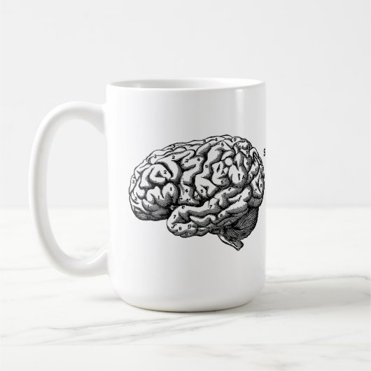Human Brain Victoriaans Era Print Koffiemok (Links)