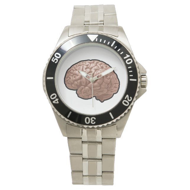 Human Brain Watch Horloge (Voorkant)
