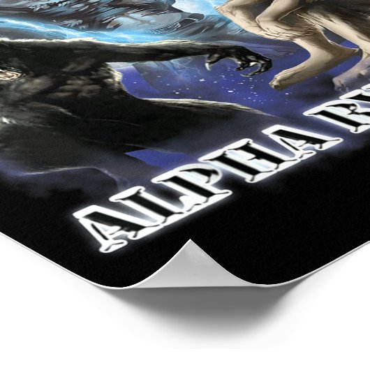 Human By Chance Alpha By Choice Cool Funny Alpha W Poster (Hoek)