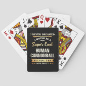 Human Cannonball Funny Novelty Pokerkaarten (Achterkant)