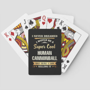 Human Cannonball Funny Novelty Pokerkaarten