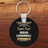 Human Cannonball Funny Novelty Sleutelhanger (Voorkant)