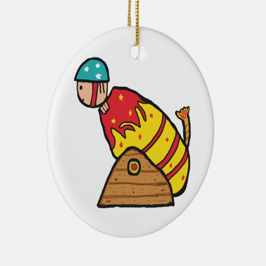 Human Cannonball Keramisch Ornament (Rechts)