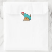 Human Cannonball Ronde Sticker (Tas)