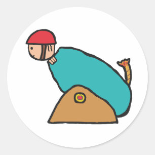 Human Cannonball Ronde Sticker