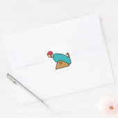 Human Cannonball Ronde Sticker (Envelop)