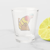 Human Cannonball Shot Glas (Achterkant)