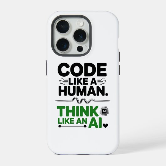 Human-centered Design AI Collaboration Design iPhone Hoesje (Achterkant)