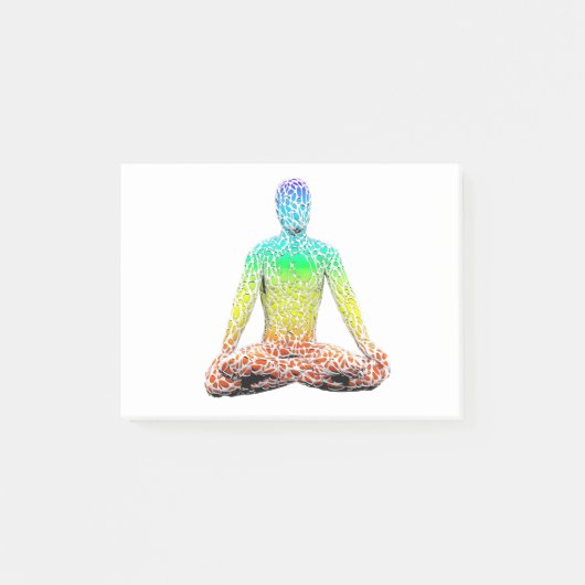 Human Chakra Chart on a Yogi Post-it® Notes (Voorkant)