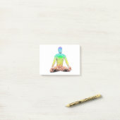 Human Chakra Chart on a Yogi Post-it® Notes (Op bureau)