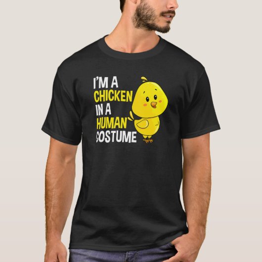 Human Costume Chicken T-shirt (Voorkant)