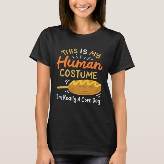 Human Costume Corn Dog T-shirt (Voorkant)