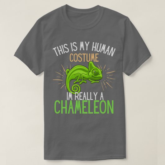 Human Costume Im Really A Chameleon fun T-shirt (Design voorkant)