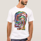 "Human Cranium Head Vector T-shirt" T-shirt (Voorkant)