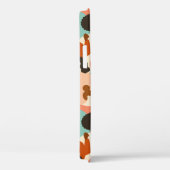 Human Diversity Retro Faces Pattern Case-Mate iPhone Case (Achterkant / Rechts)