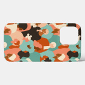 Human Diversity Retro Faces Pattern Case-Mate iPhone Case (Achterkant (horizontaal))