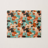 Human Diversity Retro Faces Pattern Legpuzzel (Horizontaal)