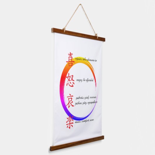 human emotions  hangend wandkleed (Gebogen)