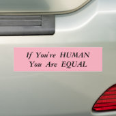 Human Equality Bumpersticker (Op auto)