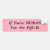 Human Equality Bumpersticker (Voorkant)