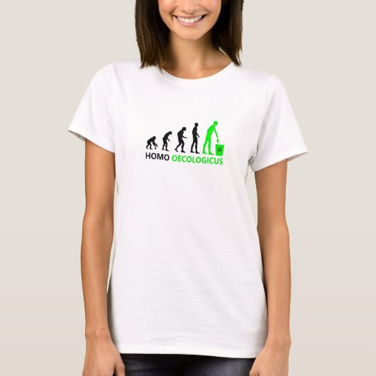 Human Evolution And Culture Environment Homo Oecol T-shirt (Voorkant)