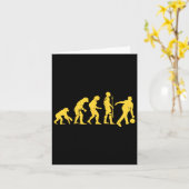 Human Evolution Bowling Grappige Bowler Mannen Vro Kaart (Gele Bloem)