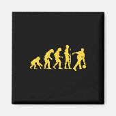 Human Evolution Bowling Grappige Bowler Mannen Vro Magneet (Voorkant)