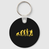 Human Evolution Bowling Grappige Bowler Mannen Vro Sleutelhanger (Voorkant)