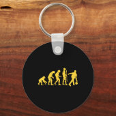 Human Evolution Bowling Grappige Bowler Mannen Vro Sleutelhanger (Voorkant)