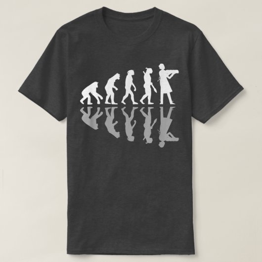 Human Evolution Funny Baking Baker Humor Culinary T-shirt (Design voorkant)