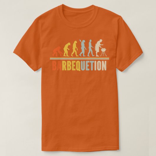 Human Evolution Griller BBQ Funny HOT Barbeque T-shirt (Design voorkant)