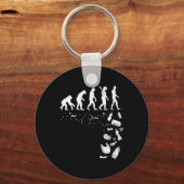 Human Evolution Pollution Cool Earth Day Lover Gif Sleutelhanger (Voorkant)