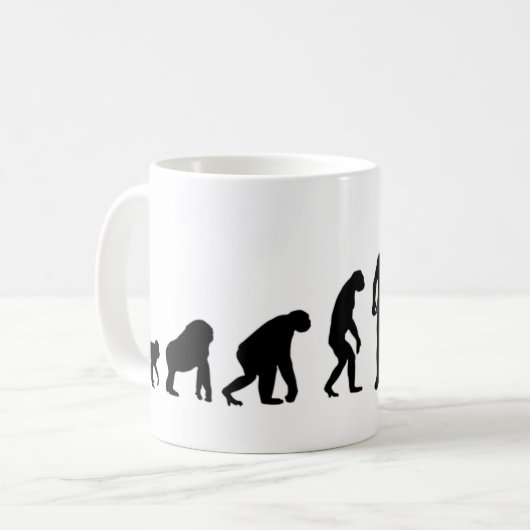 Human Evolution Tai Chi Koffiemok (Voorkant links)