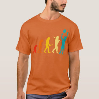 Human Evolution Tennis T-shirt