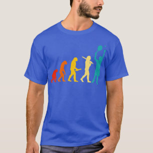 Human Evolution Tennis T-shirt