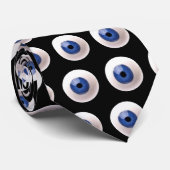 Human Eyeball Design Necktie Stropdas (Opgerold)