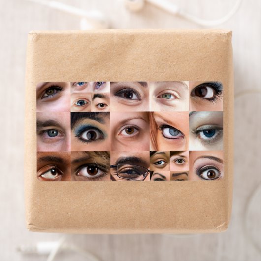 Human Eyes Montage Etiket (Insitu)