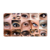 Human Eyes Montage Etiket (Voorkant)