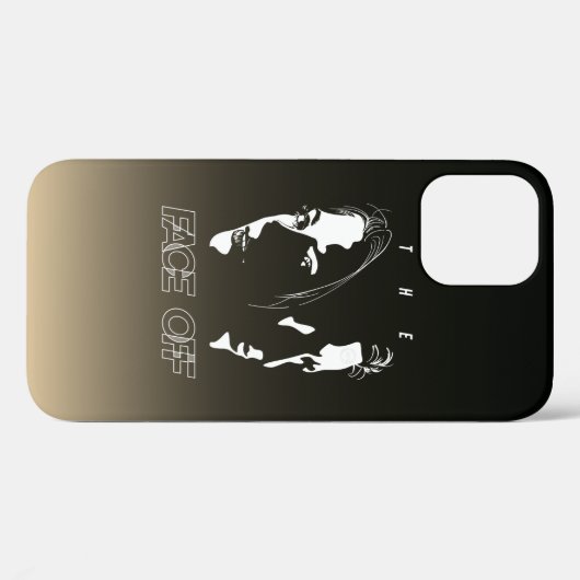 Human Face-off Silhouette Art | Case-Mate iPhone Case (Achterkant (horizontaal))