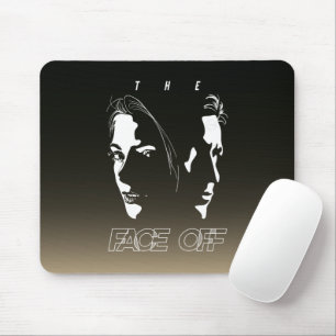 Human Face-off Silhouette Art Muismat