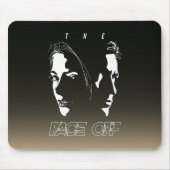Human Face-off Silhouette Art | Muismat (Voorkant)