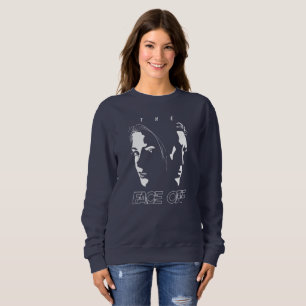 Human Face-off Silhouette Art Vrouwen Trui
