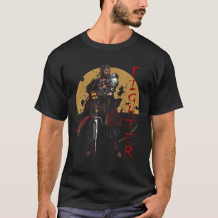 Human Fighter Fantasy tafelblad RPG rollenspel T-shirt